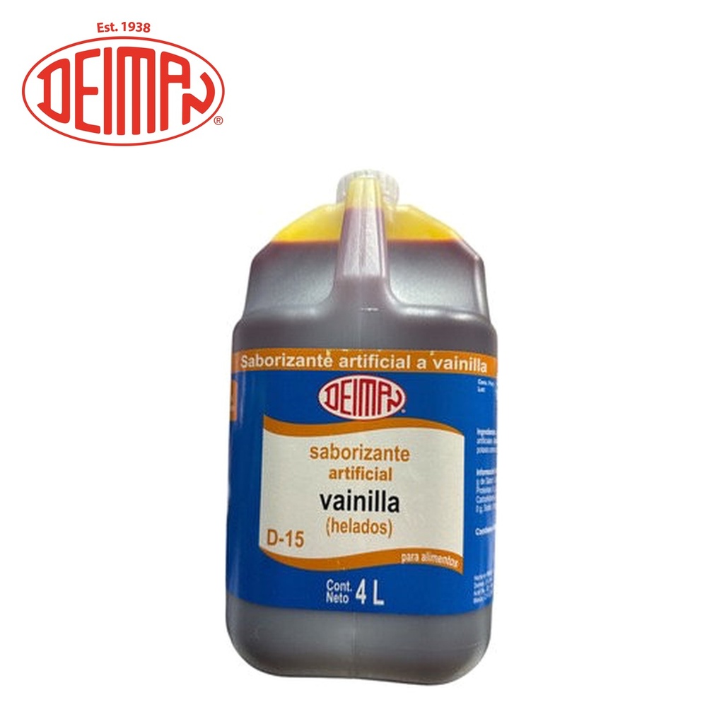 Concentrado Vainilla Helados Deiman 4LT (Sabor, Color y Aroma)