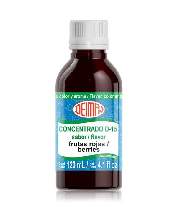 CONCENTRADO FRUTOS ROJOS DEIMAN 120ML (SABOR, COLOR Y AROMA)