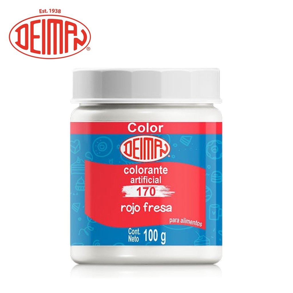 Colorante en Polvo Deiman 170 Rojo Fresa 100G