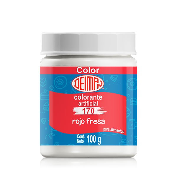 Colorante en Polvo Deiman 170 Rojo Fresa 100G