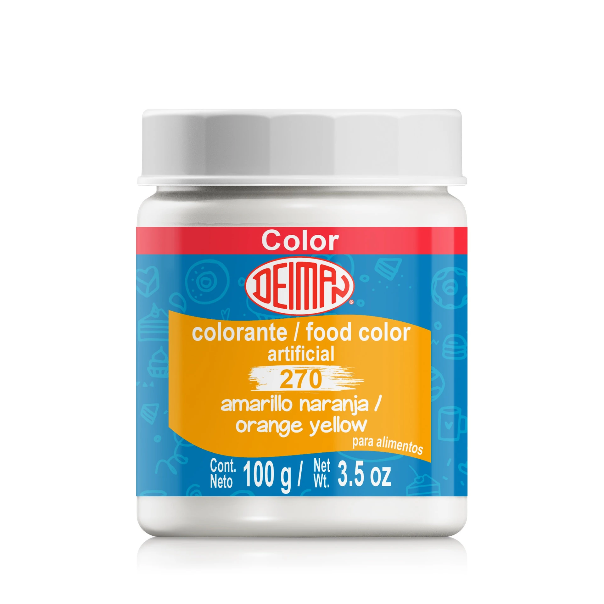 Colorante en Polvo Deiman 170 Amarillo Naranja 100G