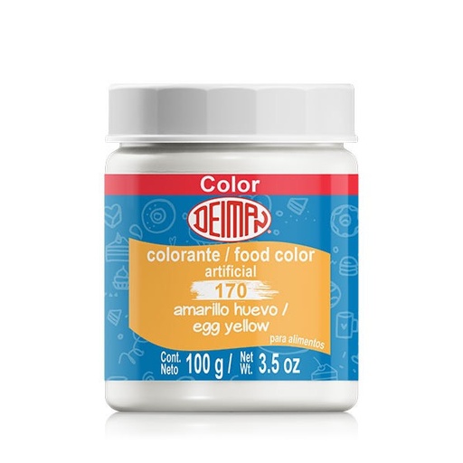 [COL-0014] Colorante en Polvo Deiman 170 Amarillo Huevo 100G