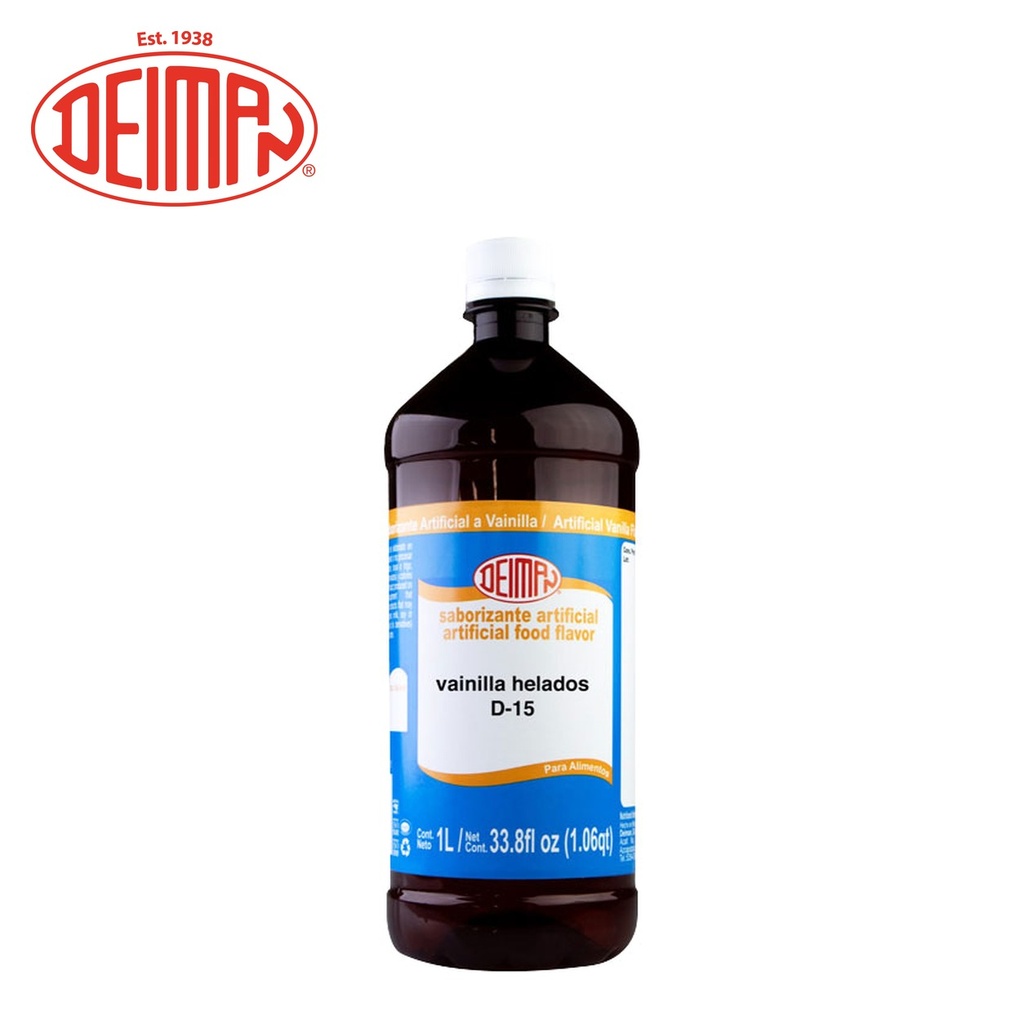 Concentrado Vainilla Helados Deiman 1LT (Sabor, Color y Aroma)