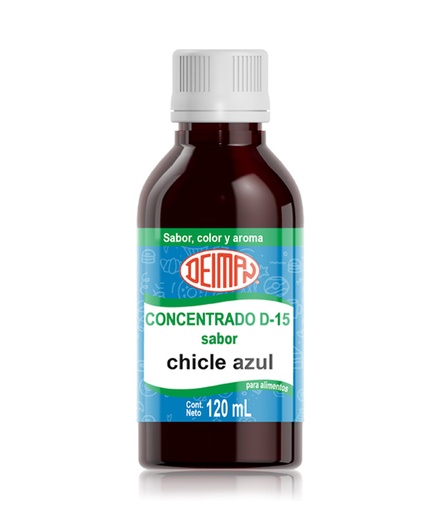 [CON-0023] Concentrado Chicle Azul Deiman 120ML (Sabor, Color y Aroma)