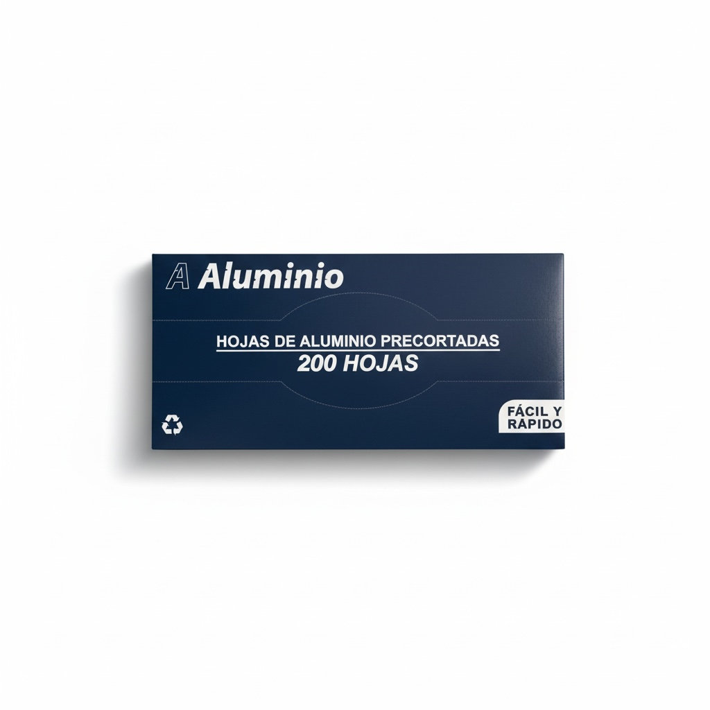 Papel Aluminio en Hojas Precortadas con 200u