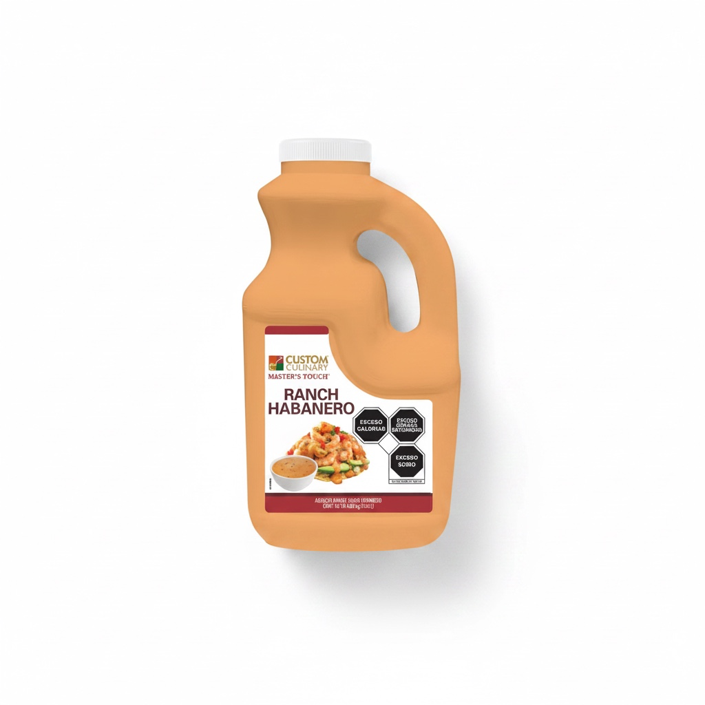 GARRAFA ADEREZO RANCH HABANERO CUSTOM CULINARY 3.4KG