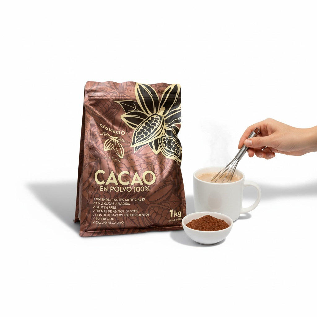 Cacao Natural en Polvo Abkkao 1KG