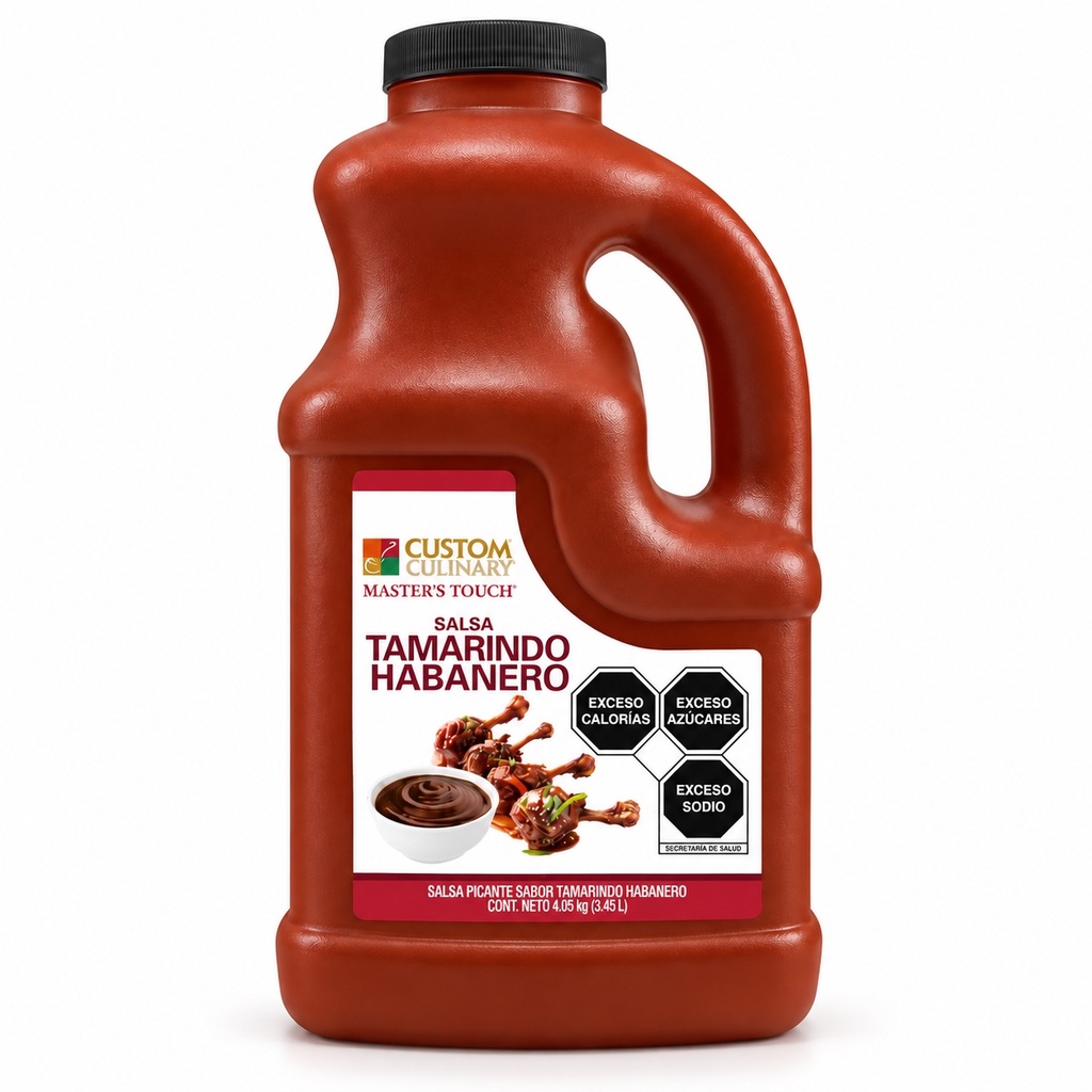 Garrafa Salsa Tamarindo Habanero Custom Culinary  4.05KG