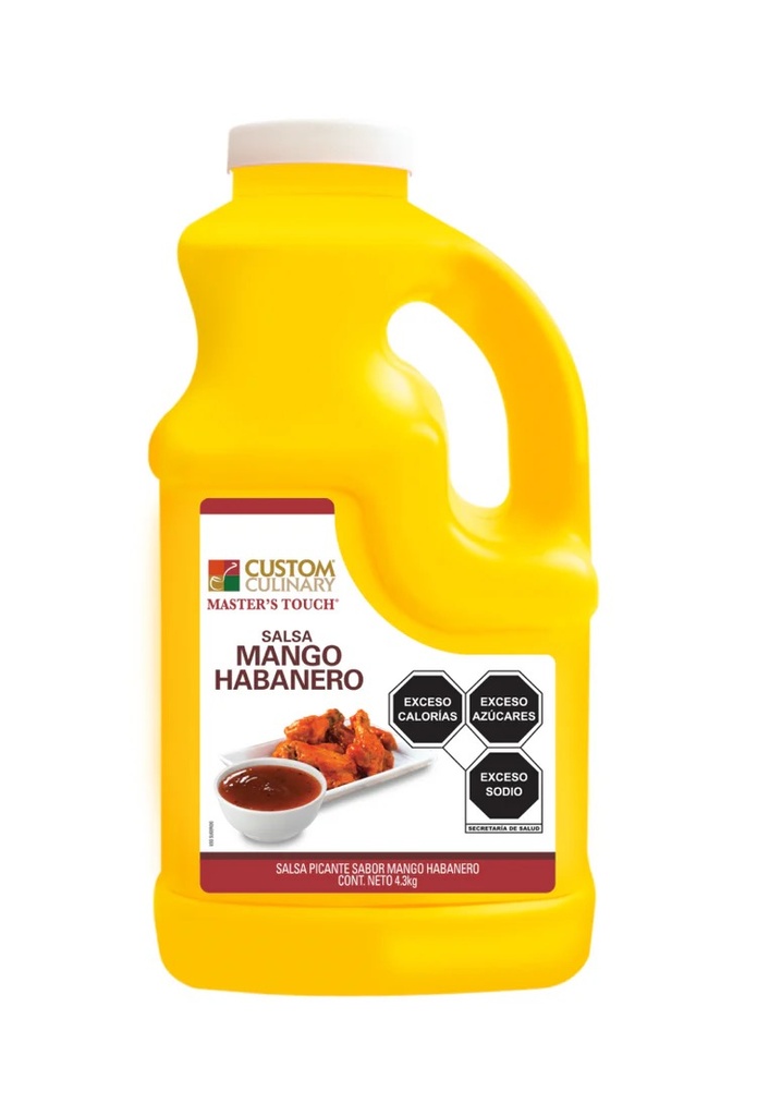[INT7503032642406] GARRAFA SALSA MANGO HABANERO CUSTOM CULINARY 4.3KG