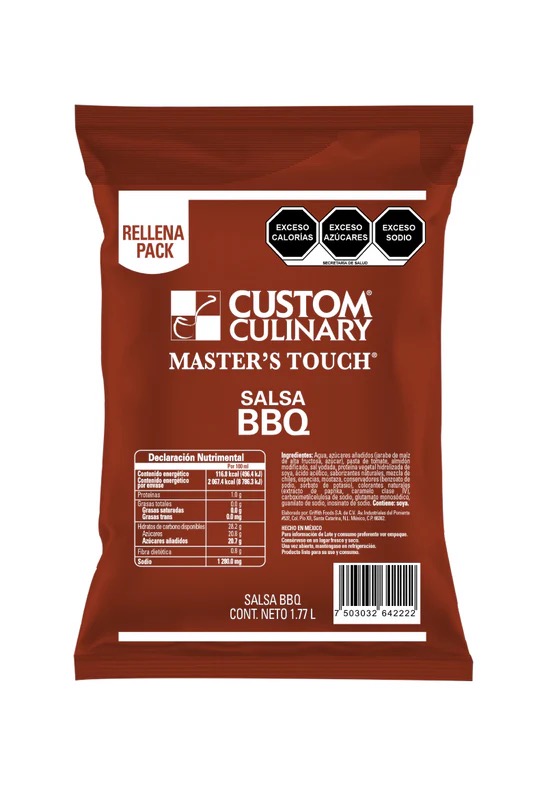 SALSA BBQ 2KG POUCH CUSTOM CULINARY