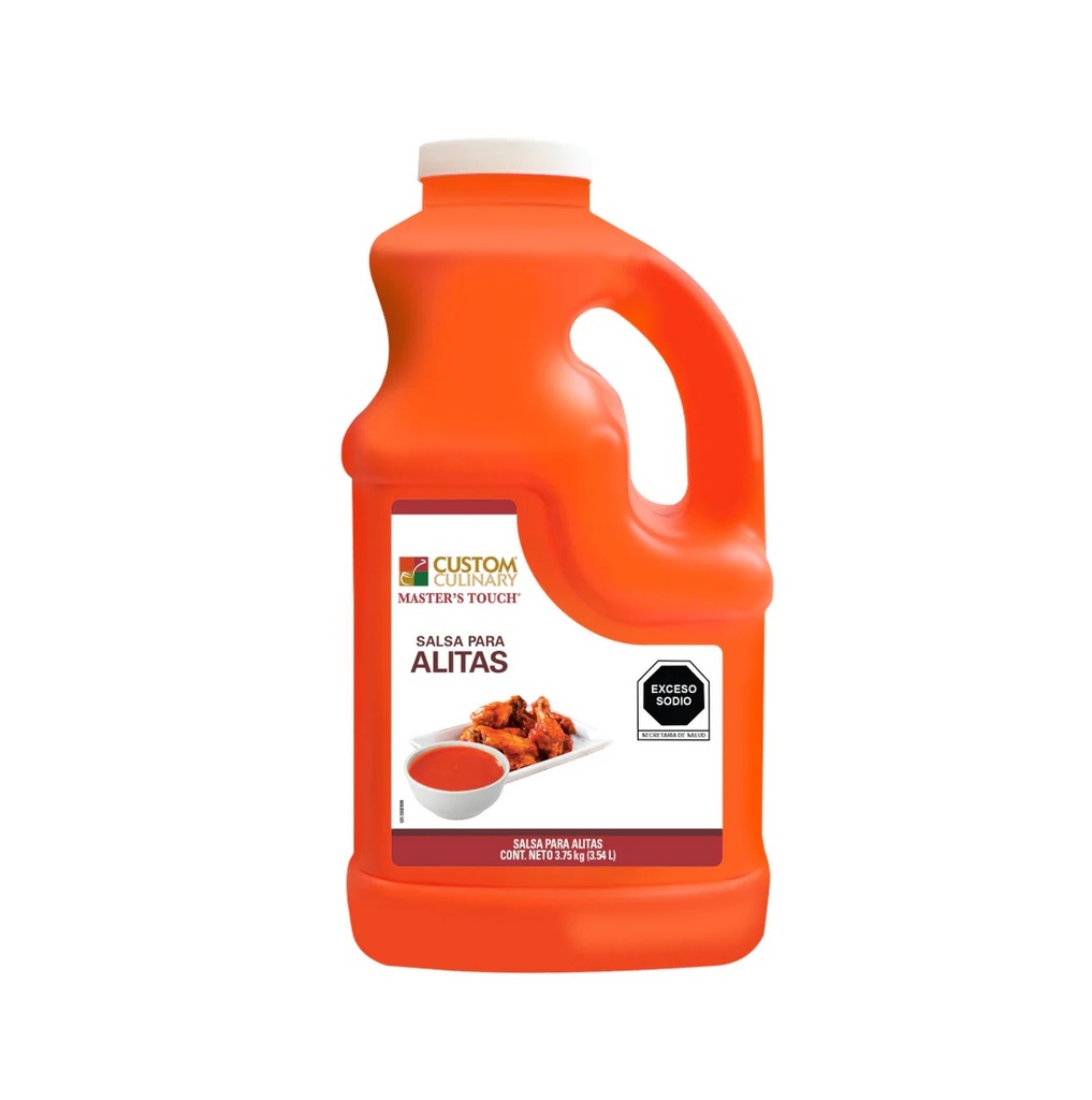 [INT7503032642123] GARRAFA SALSA PARA ALITAS CLÁSICA CUSTOM CULINARY 3.75KG