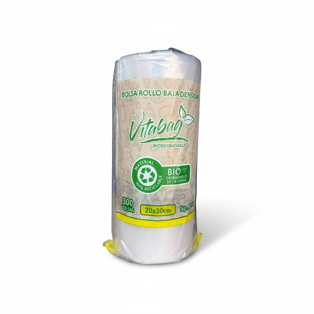 VITABAG BOLSA EN ROLLO BAJA DENSIDAD 20x30 300 BOLSAS