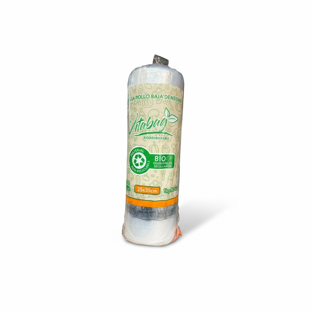 VITABAG BOLSA EN ROLLO BAJA DENSIDAD 25X35 200 BOLSAS