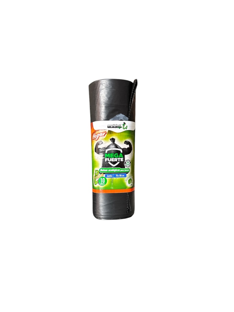 [-BOL 155.00] BOLSAS MEGA FUERTE  HOGAR ROLLO AROMA LIMON ANGUIPLAST NEGRA 70X90 10 BOLSAS