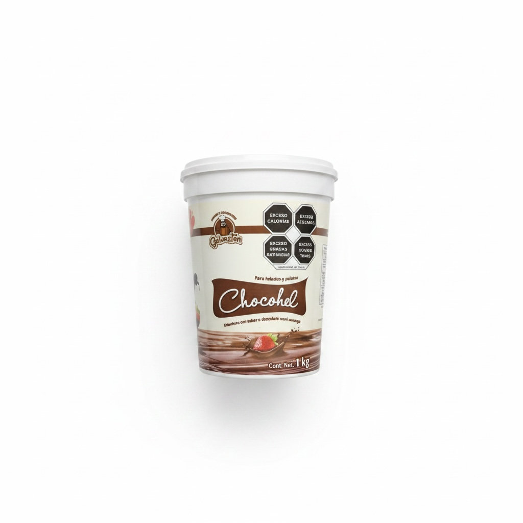 Bote Cobertura para Helados Sabor Chocolate Chocohel 1KG