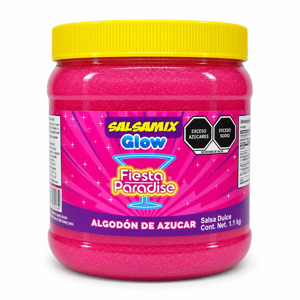 Escarcha para Bebidas Fiesta Paradise Algodón de Azúcar Glow 1.1 Kg