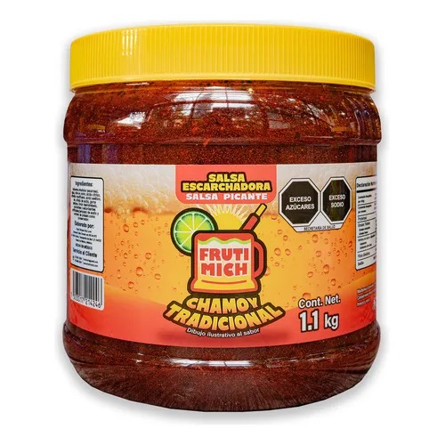 ESCARCHA PARA BEBIDAS FRUTI MICH SALSA MIX CHAMOY 1.1KG