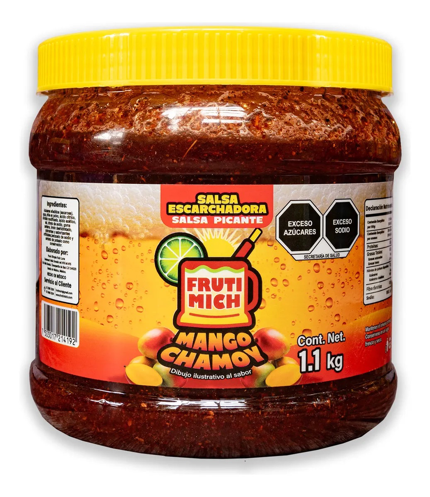 ESCARCHA PARA BEBIDAS FRUTI MICH MANGO CHAMOY 1.1KG