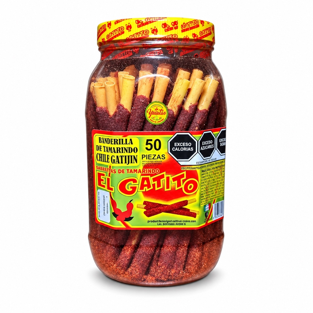 Banderilla Tamarindo Chile El Gatito C/50u
