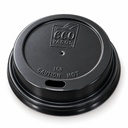 Tapa Negra 8oz (LC8) Capuchino para Vaso de Papel Ecovaso  C/50u