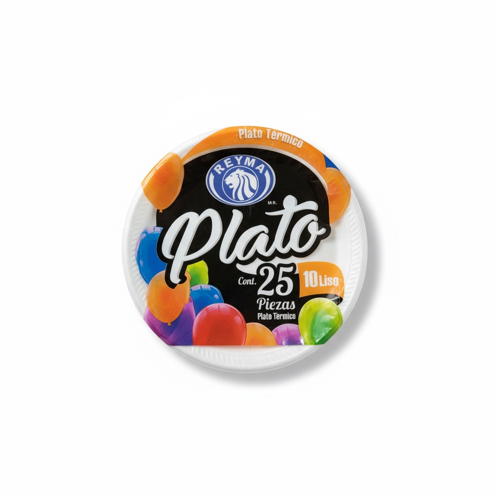 PLATO UNICEL 10 LISO REYMA 25PZ