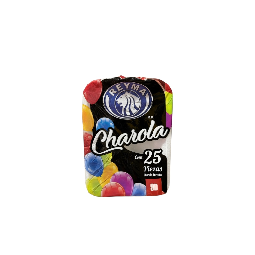 CHAROLA UNICEL 9D REYMA 25PZ