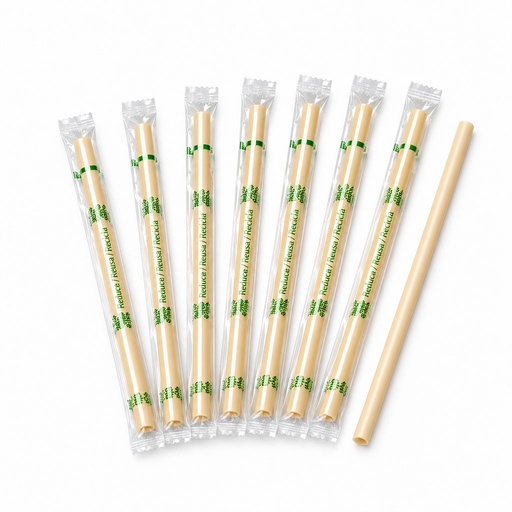 [BPRE-0248] Bio Popote Reyma Estuchado Corto 21CM 500u