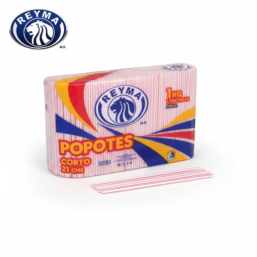[BPRR-0250] Bio Popote Reyma Rayado 21CM