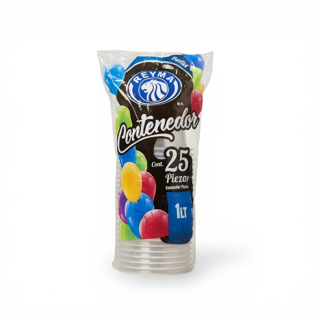 ENVASE PLÁSTICO 1LT REYMA 25u