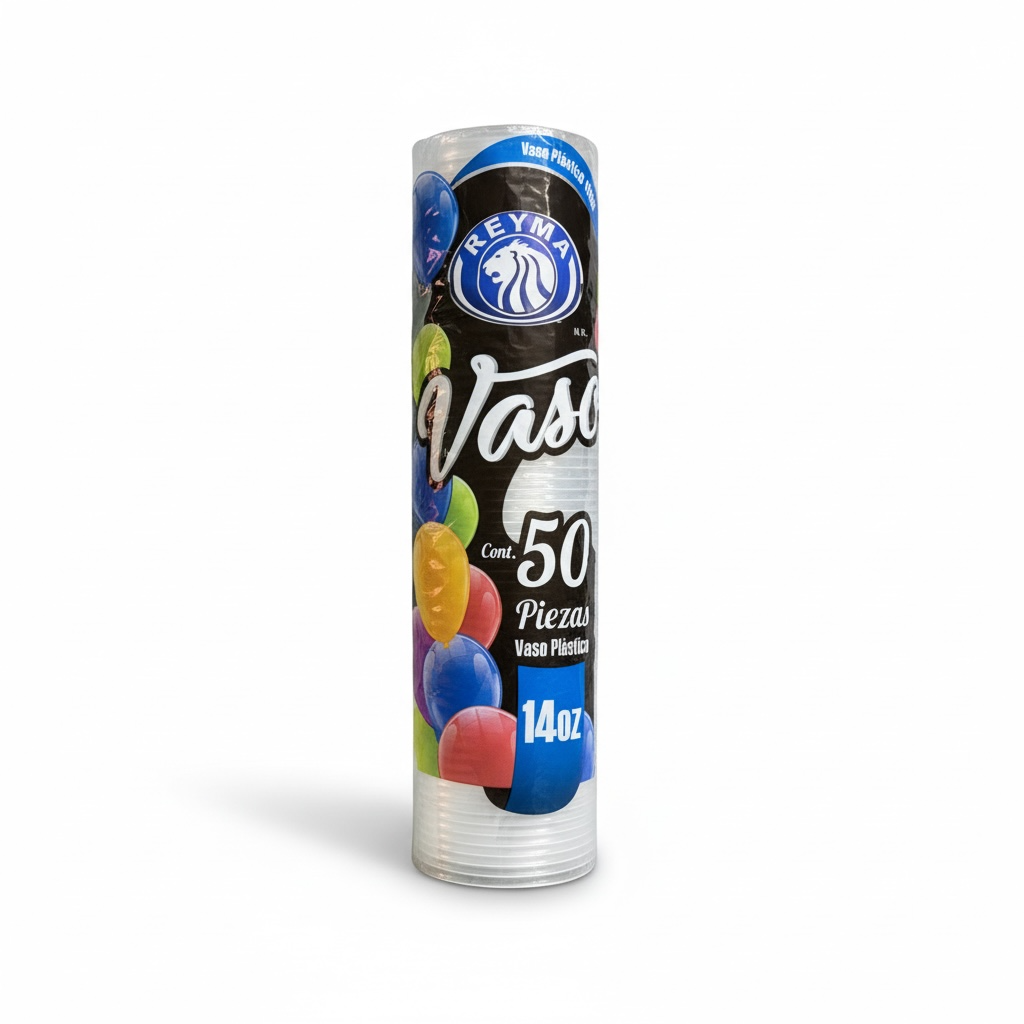 [VP1R-1141] VASO PLASTICO 14oz REYMA 50u