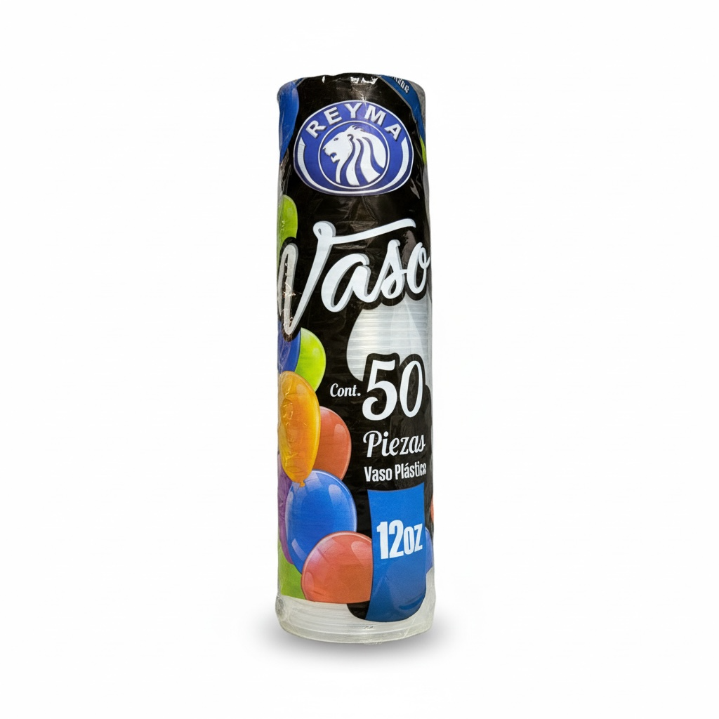 [VP1R-1148] VASO PLÁSTICO 12oz REYMA 50u
