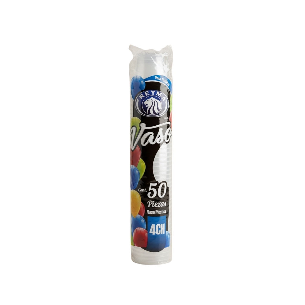Vaso Plastico 4CH Reyma 50u