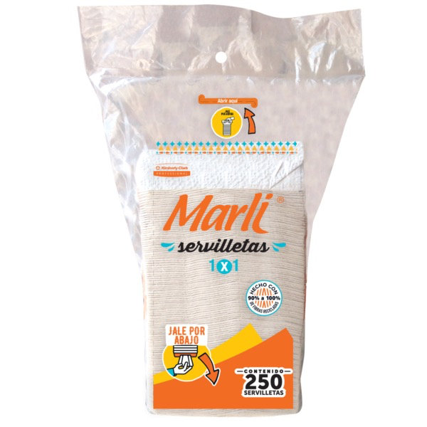 Servilleta Interdoblada 1x1 Marli 250u