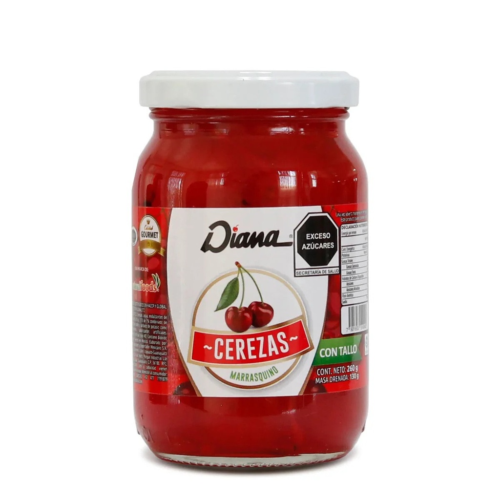 Frasco Cereza Marrasquino Roja Diana 260GR