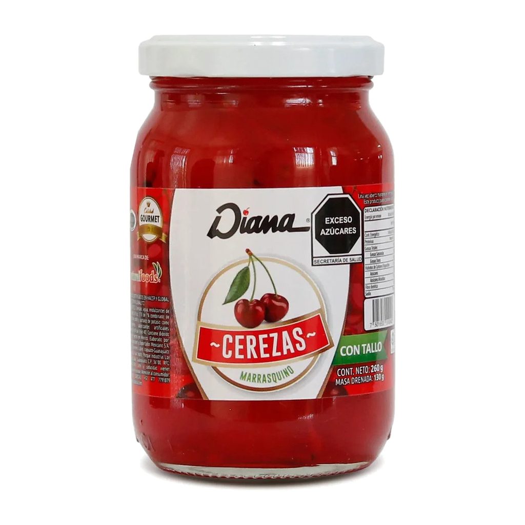 Frasco Cereza Marrasquino Roja Diana 260GR