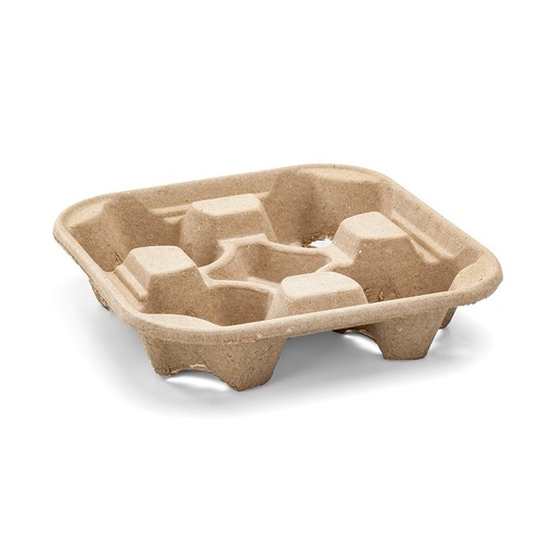 [PVCA-0917] Porta Vaso Cartón Aislante 4 Cavidades Inix