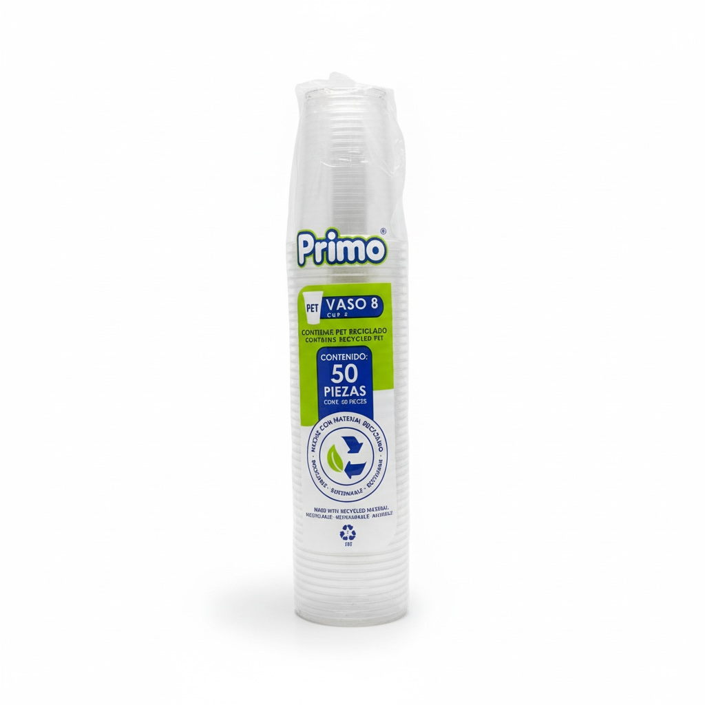 [VP8P-1134] VASO PET 8oz PRIMO C/50u