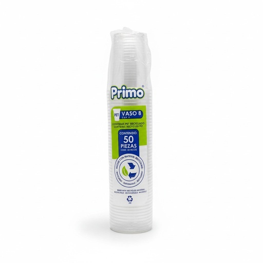 [VP8P-1134] Vaso PET 8oz Primo C/50u