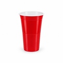 Vaso Plástico Rojo 16oz Primo C/20u