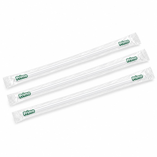 [PE2P-0909] Popote Estuchado 26CM Primo C/500u