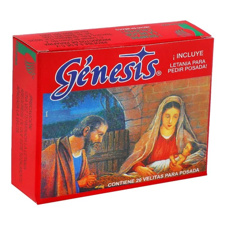 [INT7501102239990] VELA PARA POSADA GENESIS C/20u