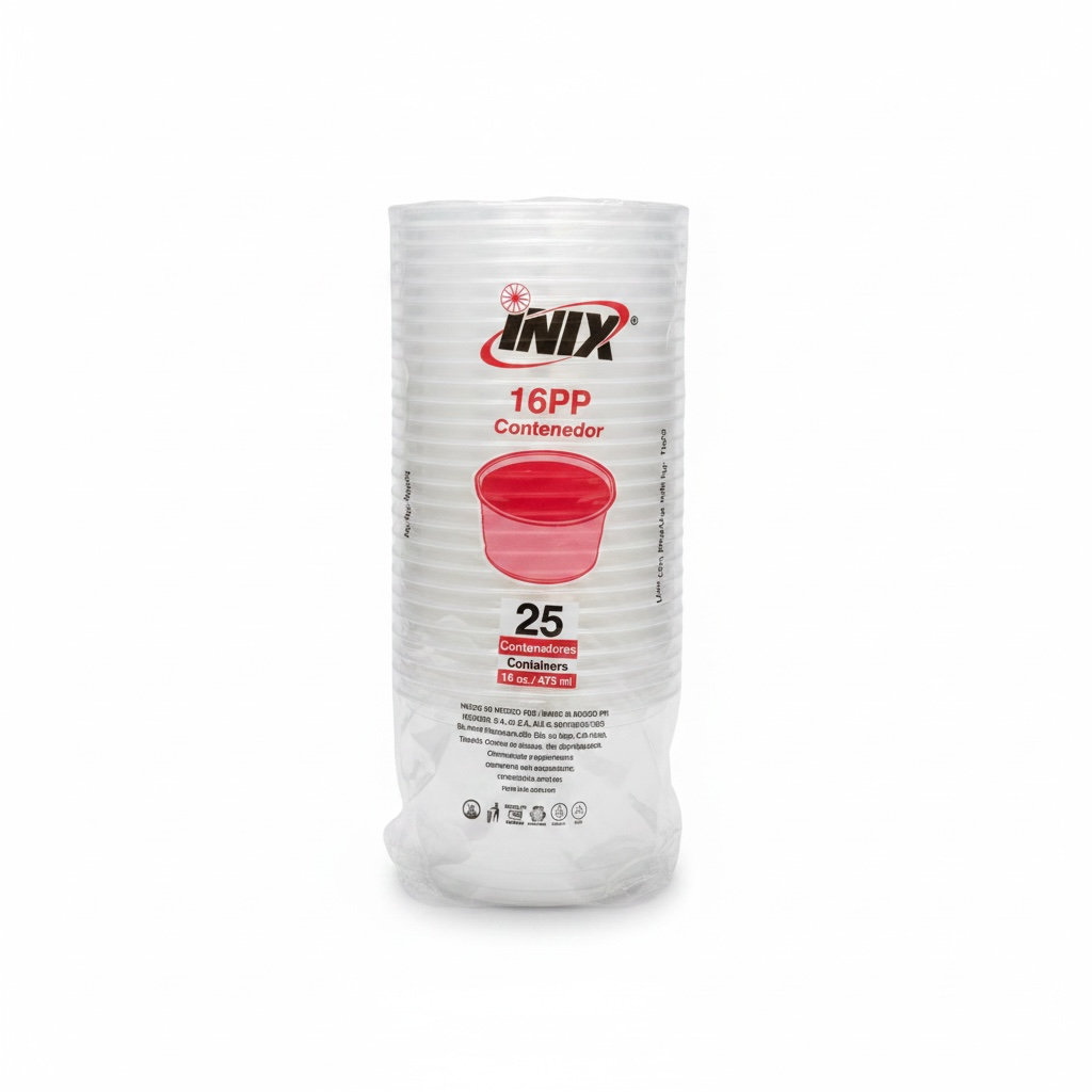 Envase Plástico 1/2LT(16PP) Inix 25u