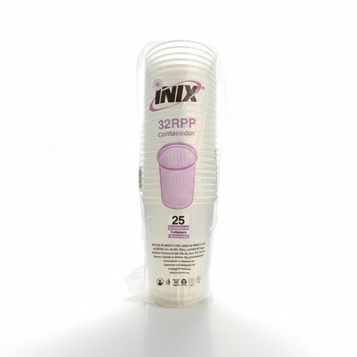 [EP3I-0559] Envase Plástico 32RPP Inix 1LT 25u