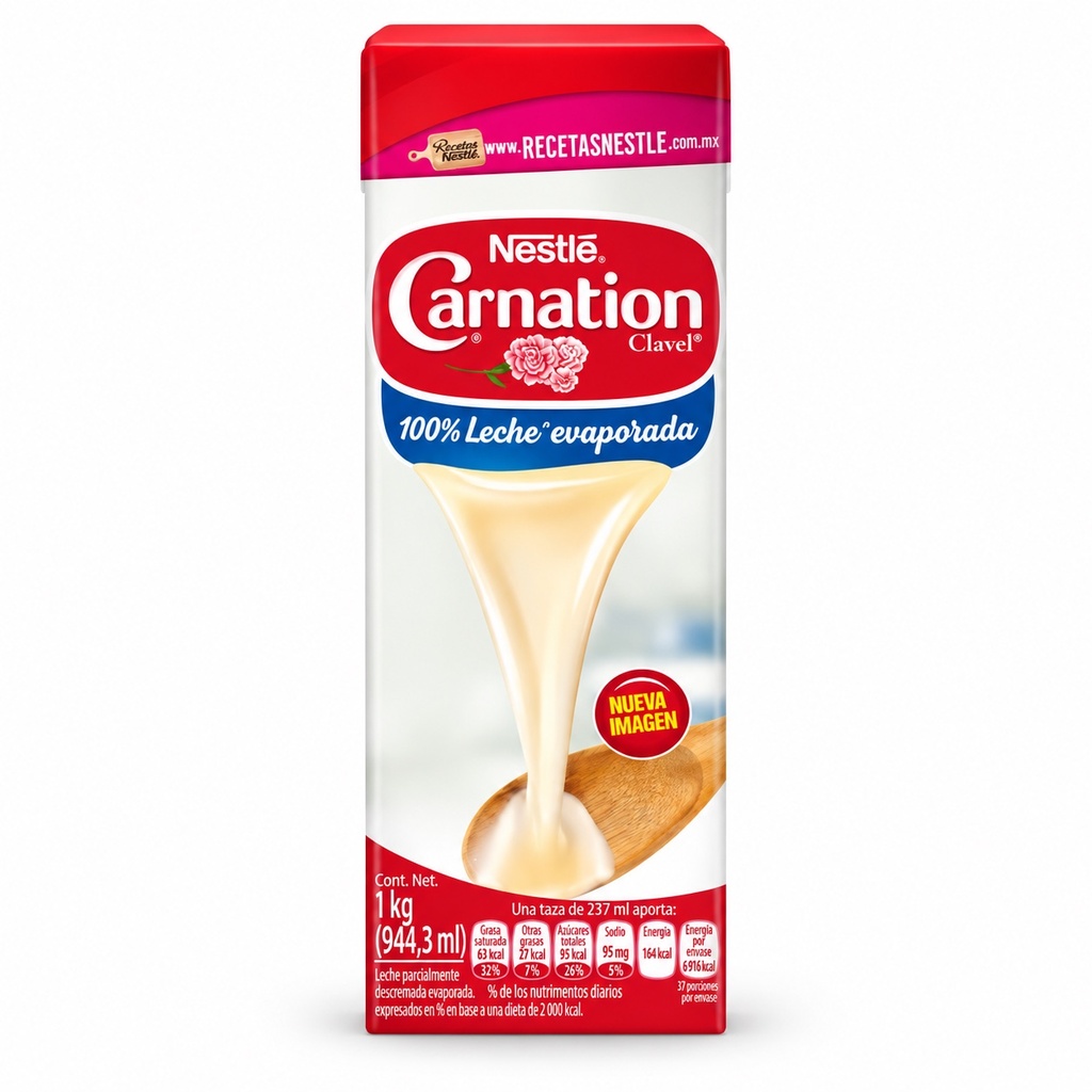 Leche Evaporada Carnation Clavel 1KG