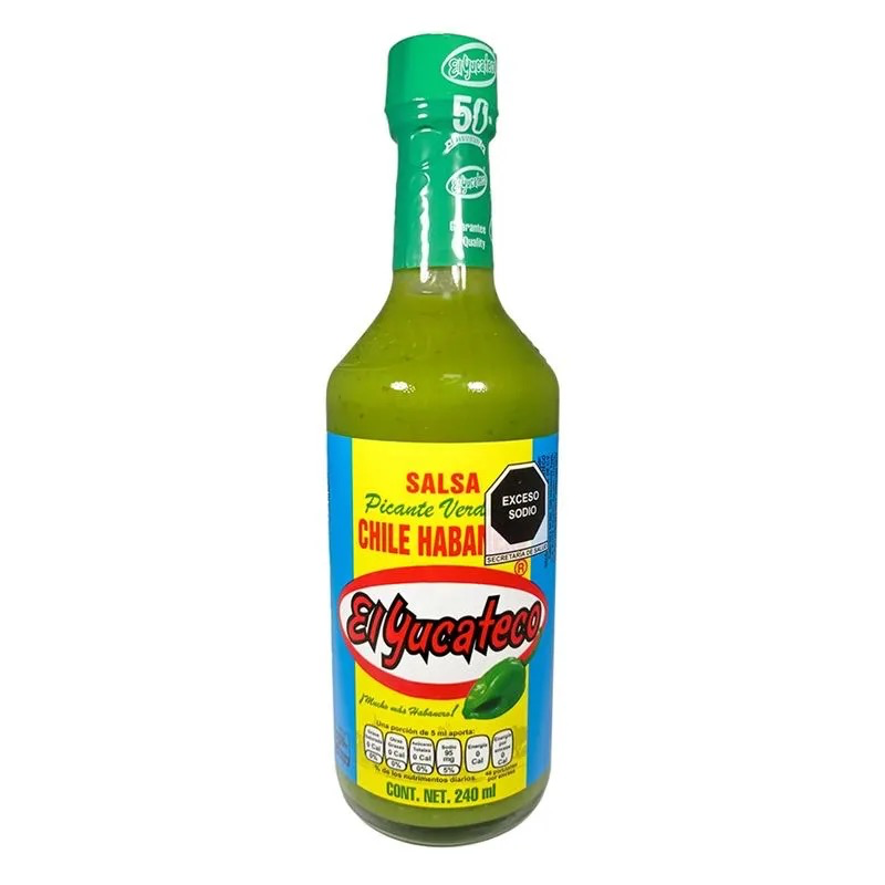 SALSA HABANERA YUCATECO VERDE 240ML