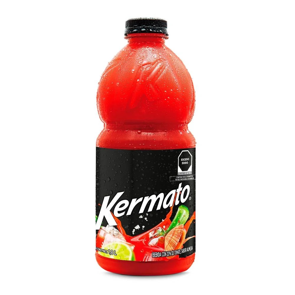 JUGO DE TOMATE CON SABOR ALMEJA KERMATO 1.8LT