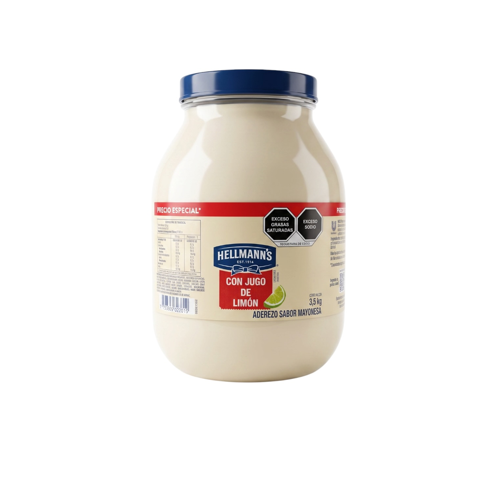 Aderezo de Mayonesa Hellman´s con Limón 3.5kg