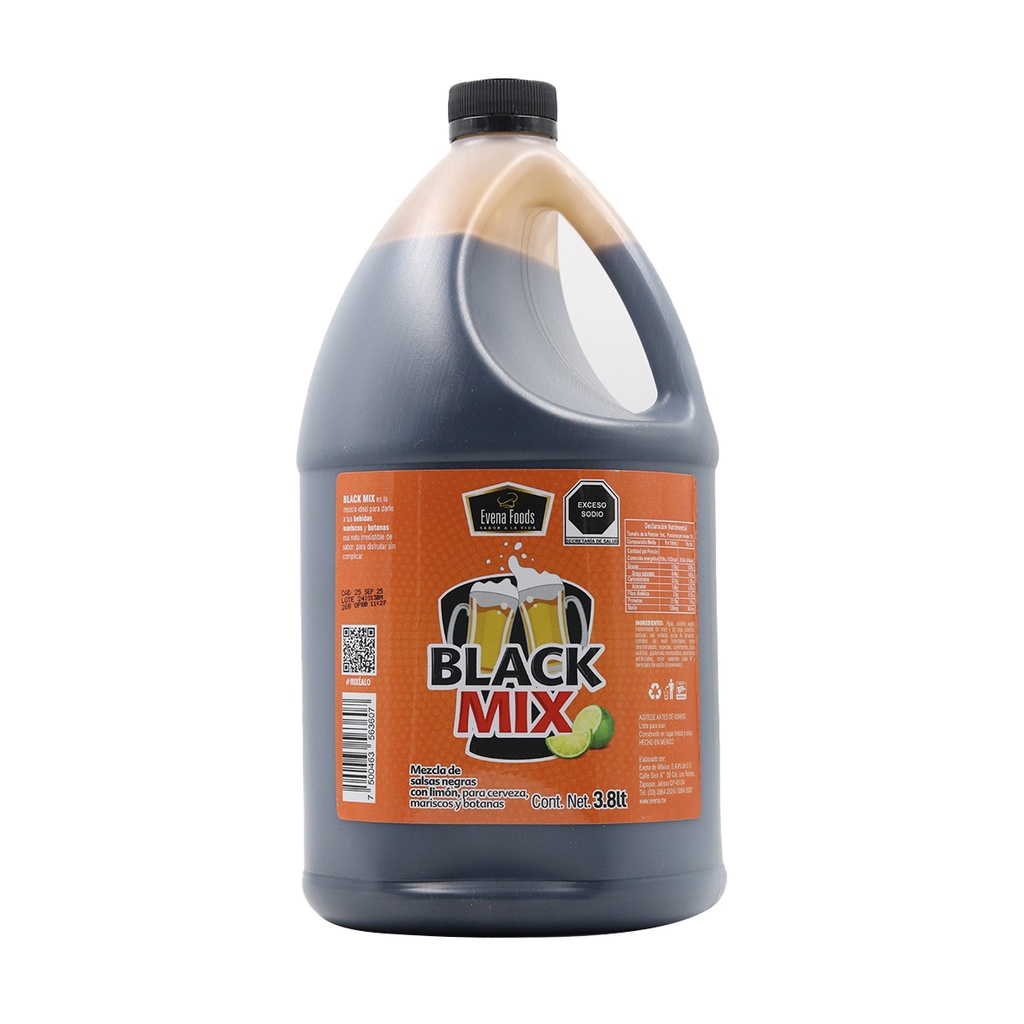 [MDSN-0764] MEZCLA DE SALSAS NEGRAS BLACK MIX 3.8 LT EVENA FOODS