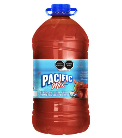 Jugo de Tomate Sabor a Almeja Pacific Mix 4LT