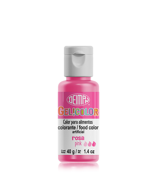 [COL-0009] COLORANTE EN GEL ROSA GELICOLOR 40GR